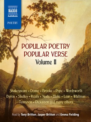 cover image of Popular Poetry, Popular Verse--Volume II